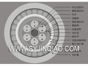 标准松套管式加强铠钢丝铠装光缆GYTY53+53