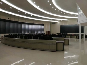 沈阳某交通指挥中心操作台电视墙项目完工